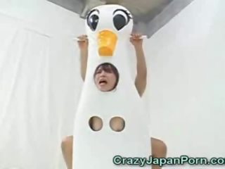 Japoneze duck i dashur facialed!